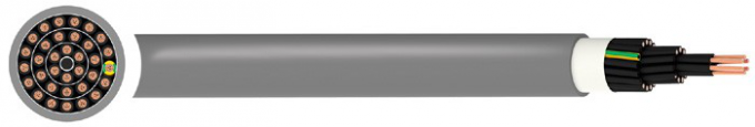 Εύκαμπτο καλώδιο χαλκού αγωγών YSLY χαλκού, τύπος YSLY - JZ 2. 5mm2 Multicore καλώδιο ελέγχου